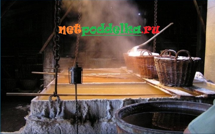 Добыча морской соли методом выпаривания