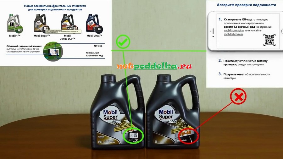 Как проверить масло Мобил на подлинность с помощью QR-кода