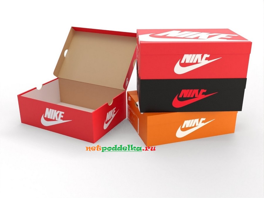 Разнообразие расцветок коробок Nike